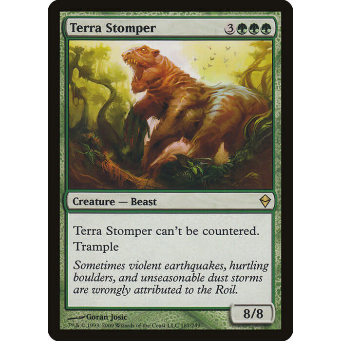 Magic: The Gathering Terra Stomper (187) Moderately Played Foil