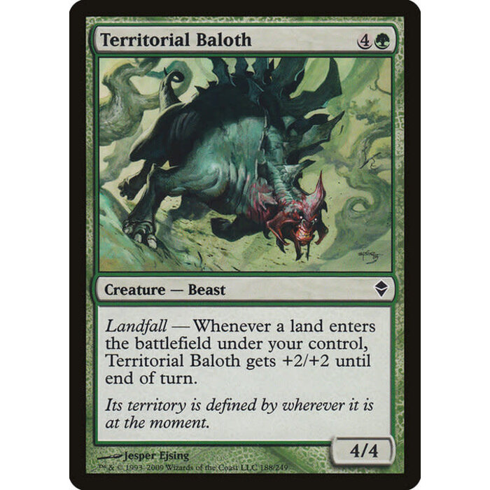 Magic: The Gathering Territorial Baloth (188) Moderately Played
