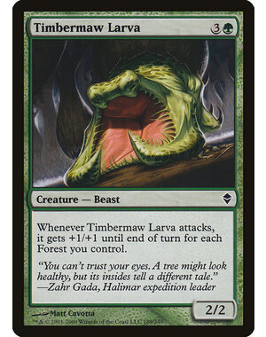 Magic: The Gathering Timbermaw Larva (189) Moderately Played