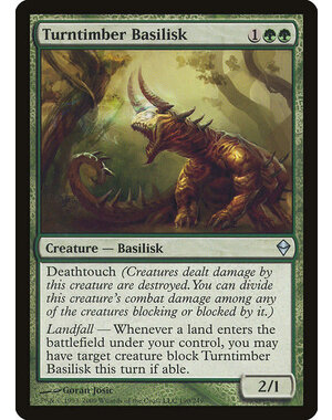 Magic: The Gathering Turntimber Basilisk (190) Moderately Played