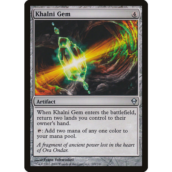 Magic: The Gathering Khalni Gem (205) Moderately Played
