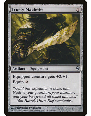 Magic: The Gathering Trusty Machete (209) Moderately Played