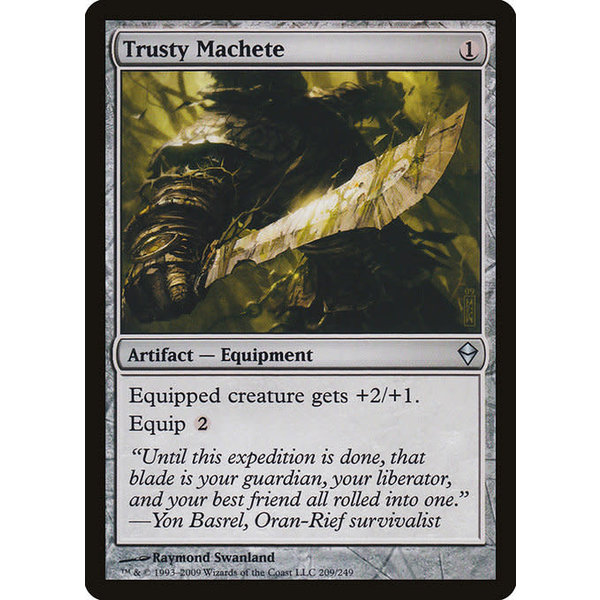 Magic: The Gathering Trusty Machete (209) Moderately Played