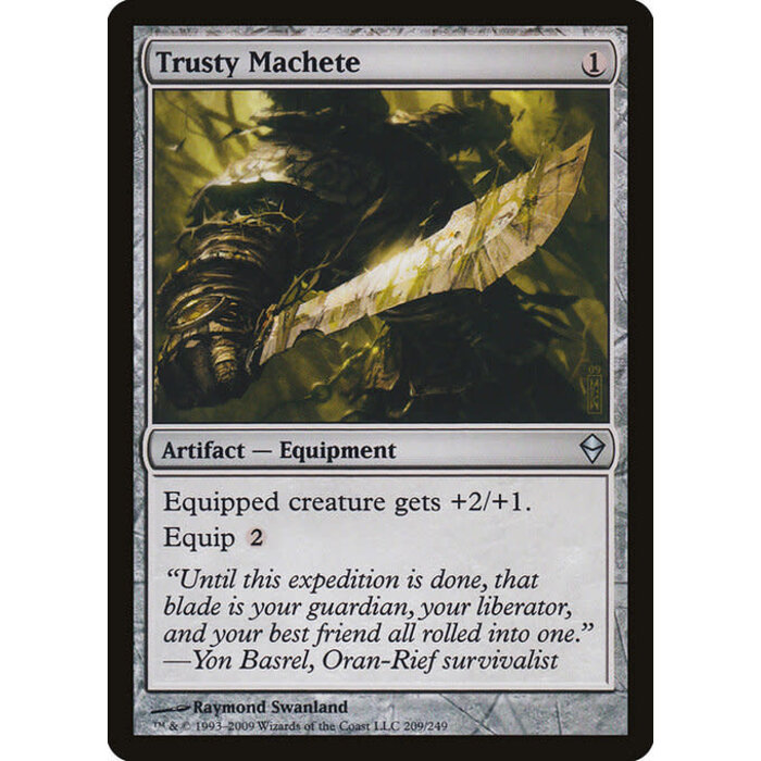 Magic: The Gathering Trusty Machete (209) Moderately Played