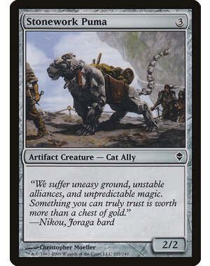 Magic: The Gathering Stonework Puma (207) Moderately Played