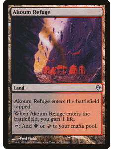 Magic: The Gathering Akoum Refuge (210) Moderately Played