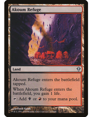 Magic: The Gathering Akoum Refuge (210) Moderately Played
