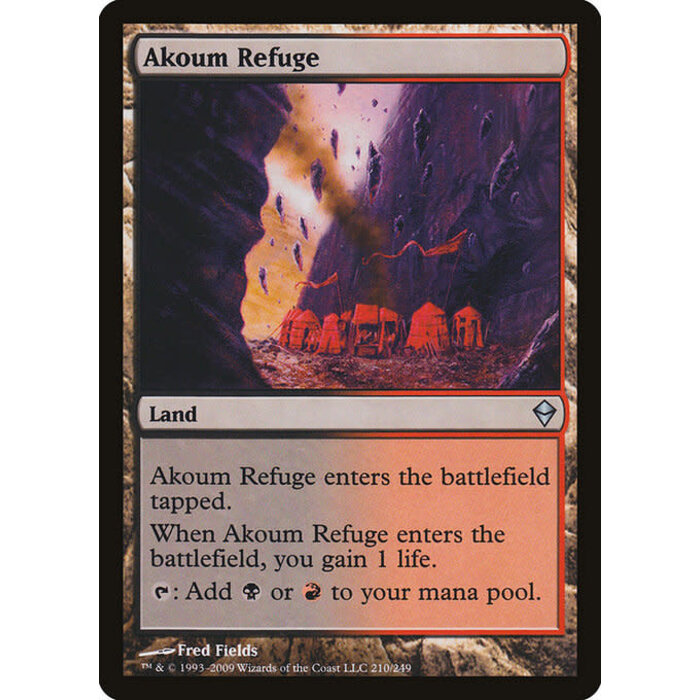 Magic: The Gathering Akoum Refuge (210) Moderately Played