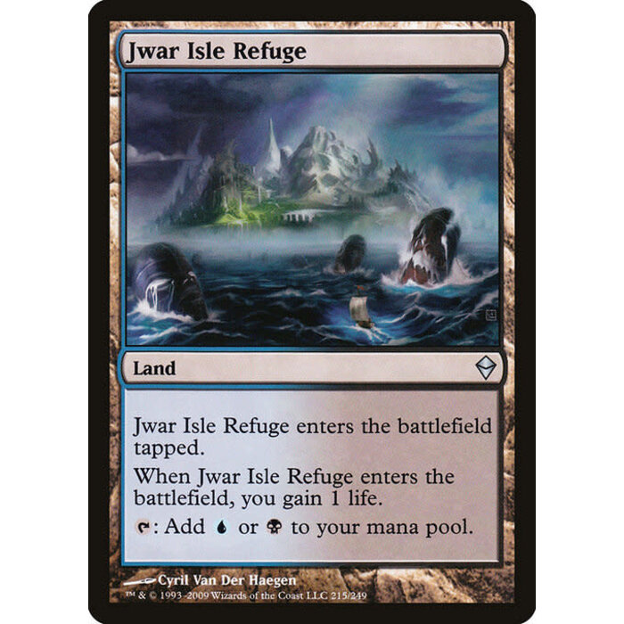 Magic: The Gathering Jwar Isle Refuge (215) Lightly Played