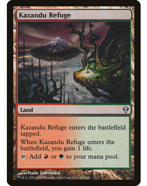 Magic: The Gathering Kazandu Refuge (217) Lightly Played