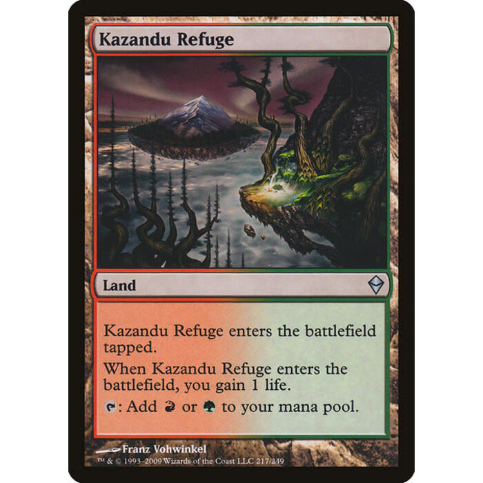 Magic: The Gathering Kazandu Refuge (217) Lightly Played