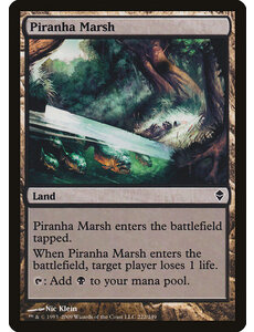Magic: The Gathering Piranha Marsh (222) Moderately Played
