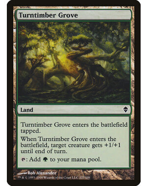 Magic: The Gathering Turntimber Grove (227) Moderately Played