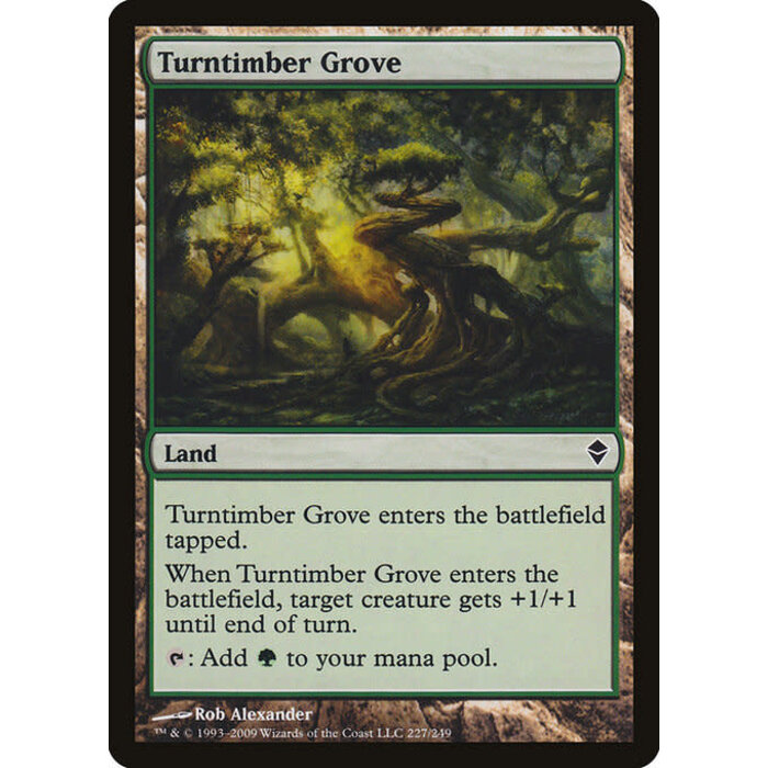 Magic: The Gathering Turntimber Grove (227) Moderately Played