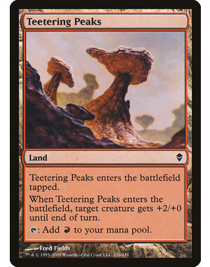 Magic: The Gathering Teetering Peaks (226) Moderately Played