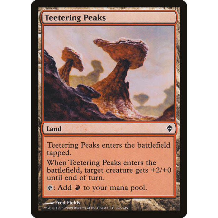 Magic: The Gathering Teetering Peaks (226) Moderately Played