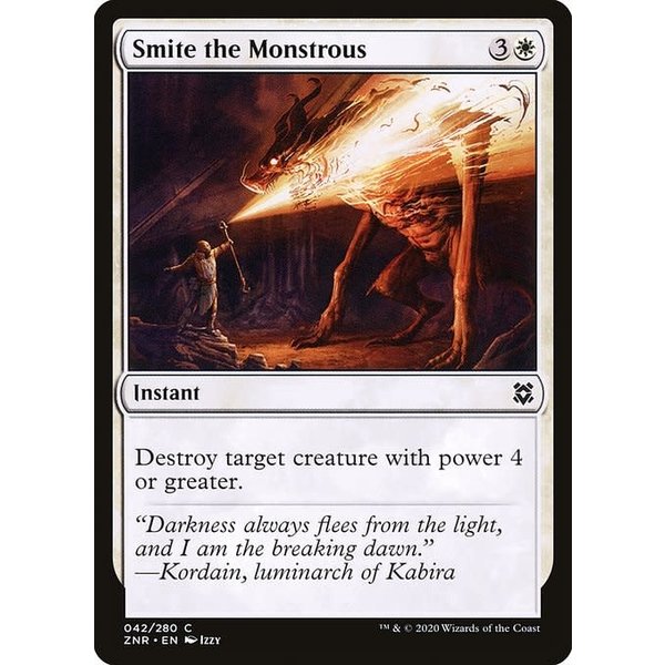 Magic: The Gathering Smite the Monstrous (042) Near Mint Foil