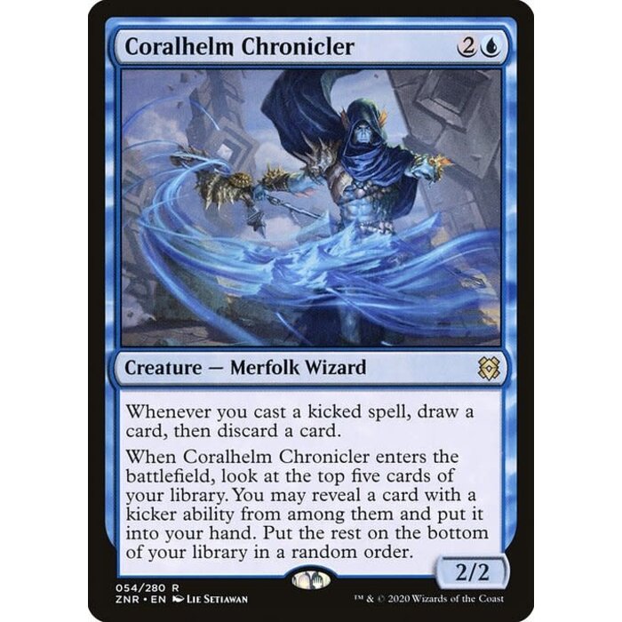 Magic: The Gathering Coralhelm Chronicler (054) Lightly Played Foil