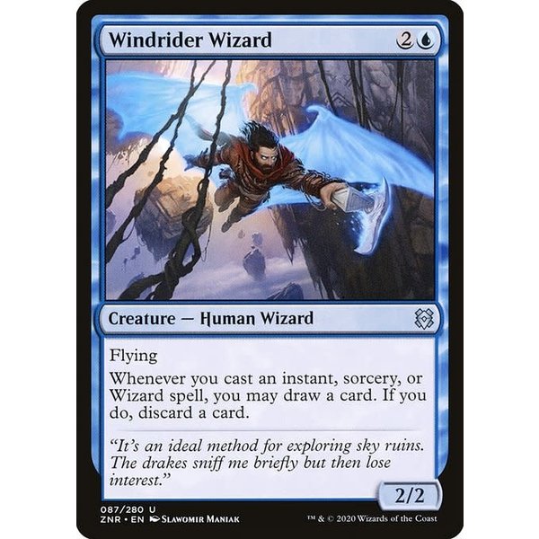 Magic: The Gathering Windrider Wizard (087) Near Mint