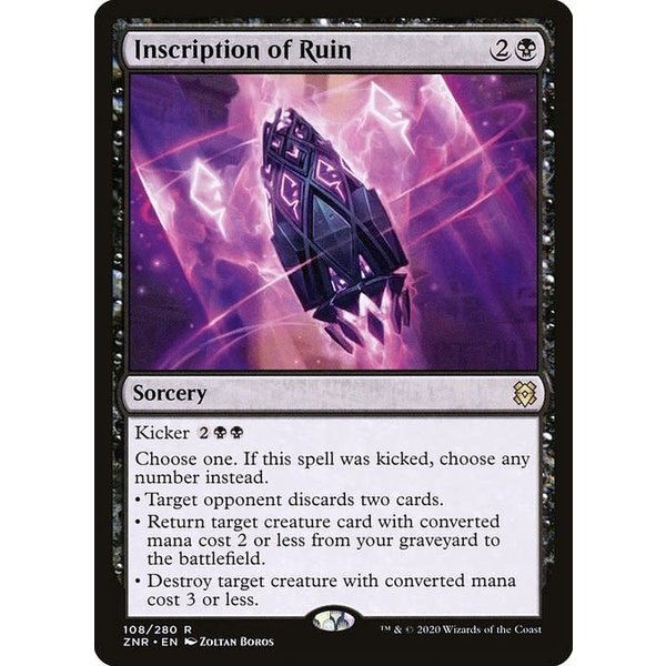 Magic: The Gathering Inscription of Ruin (108) Near Mint Foil