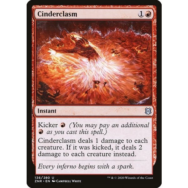 Magic: The Gathering Cinderclasm (136) Moderately Played Foil