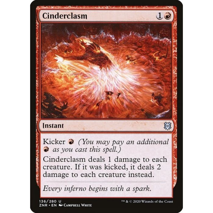Magic: The Gathering Cinderclasm (136) Moderately Played Foil