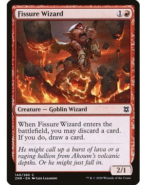 Magic: The Gathering Fissure Wizard (140) Lightly Played Foil