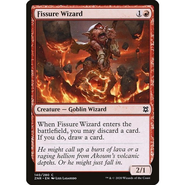 Magic: The Gathering Fissure Wizard (140) Near Mint Foil