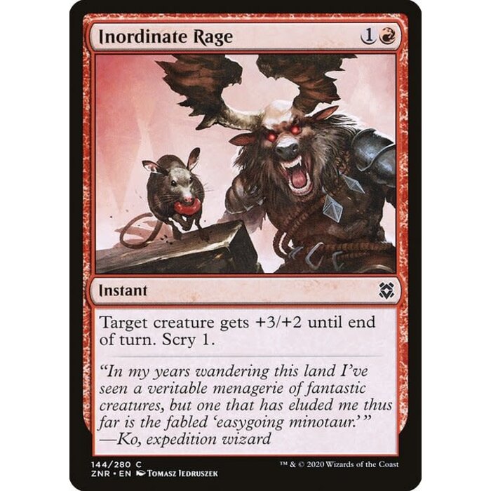 Magic: The Gathering Inordinate Rage (144) Near Mint Foil