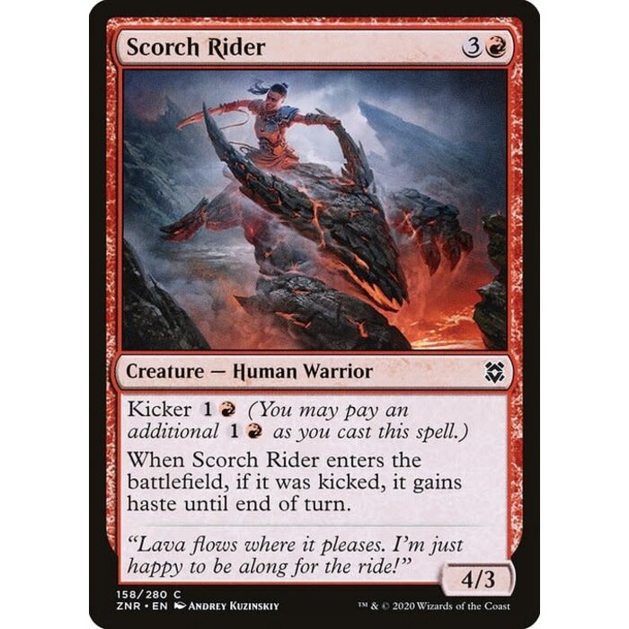 Magic: The Gathering Scorch Rider (158) Near Mint Foil