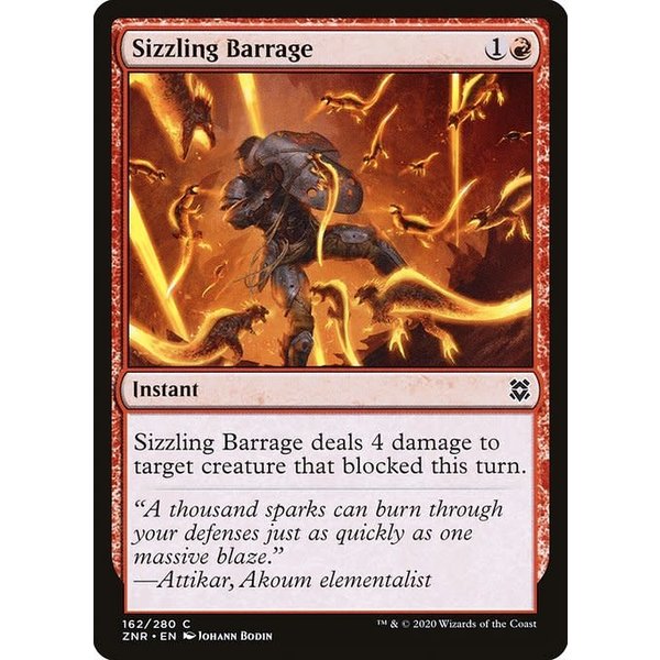 Magic: The Gathering Sizzling Barrage (162) Near Mint