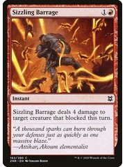 Magic: The Gathering Sizzling Barrage (162) Lightly Played Foil