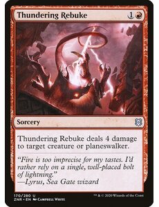 Magic: The Gathering Thundering Rebuke (170) Near Mint