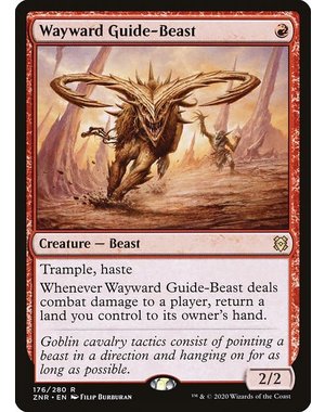 Magic: The Gathering Wayward Guide-Beast (176) Lightly Played Foil