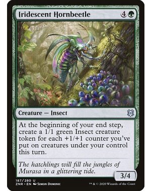 Magic: The Gathering Iridescent Hornbeetle (187) Near Mint