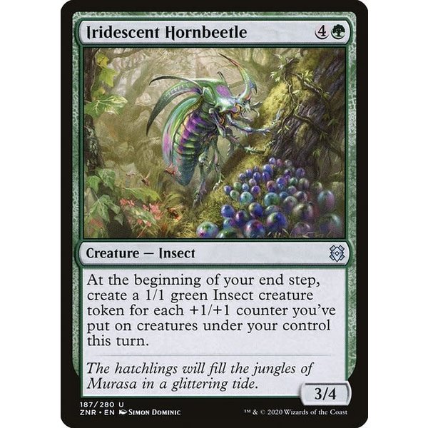 Magic: The Gathering Iridescent Hornbeetle (187) Near Mint