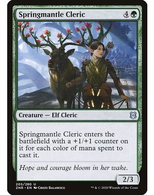Magic: The Gathering Springmantle Cleric (205) Near Mint