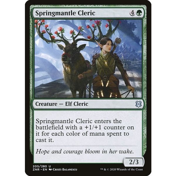 Magic: The Gathering Springmantle Cleric (205) Near Mint