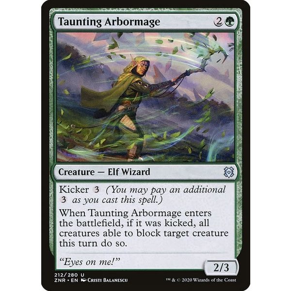 Magic: The Gathering Taunting Arbormage (212) Near Mint Foil