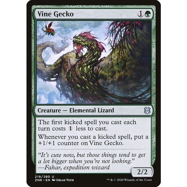 Magic: The Gathering Vine Gecko (219) Near Mint