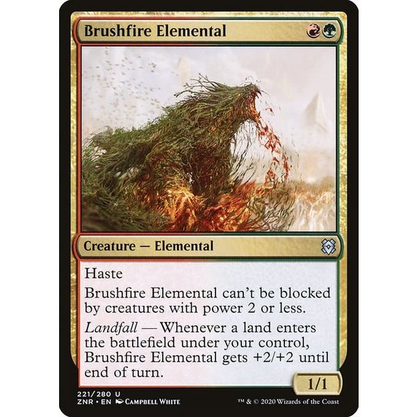 Magic: The Gathering Brushfire Elemental (221) Near Mint