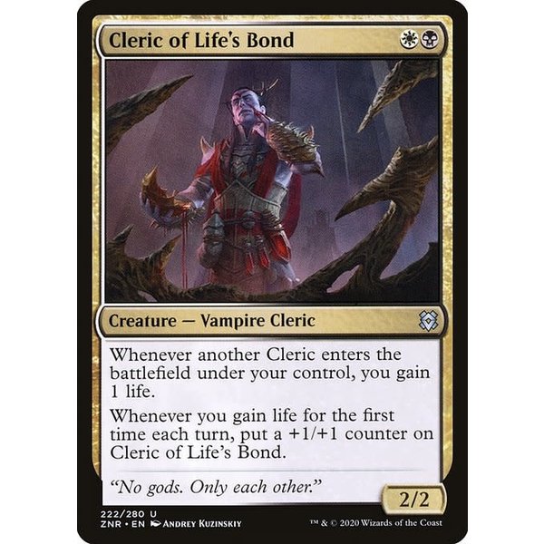 Magic: The Gathering Cleric of Life's Bond (222) Near Mint