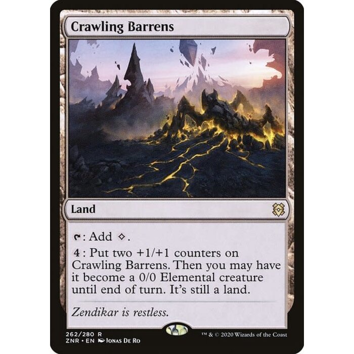 Magic: The Gathering Crawling Barrens (262) Near Mint Foil