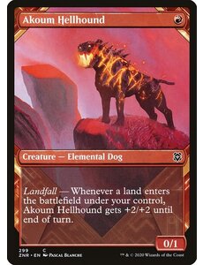 Magic: The Gathering Akoum Hellhound (Showcase) (299) Near Mint Foil