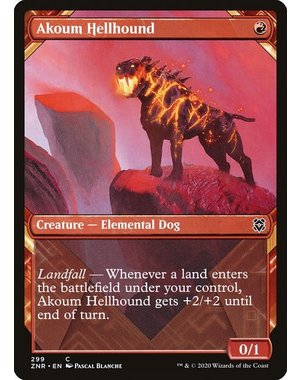 Magic: The Gathering Akoum Hellhound (Showcase) (299) Near Mint Foil
