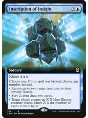Magic: The Gathering Inscription of Insight (Extended Art) (329) Lightly Played
