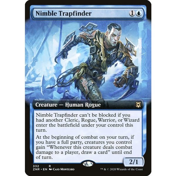 Magic: The Gathering Nimble Trapfinder (Extended Art) (332) Lightly Played
