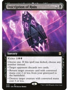 Magic: The Gathering Inscription of Ruin (Extended Art) (340) Near Mint