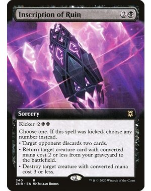 Magic: The Gathering Inscription of Ruin (Extended Art) (340) Lightly Played