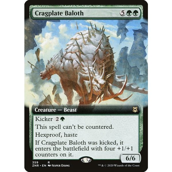 Magic: The Gathering Cragplate Baloth (Extended Art) (359) Near Mint